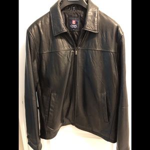 Men’s Leather Bomber Jacket